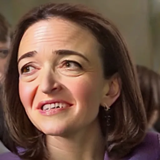 Prompt: Film still of Sheryl Sandberg in Freaky Friday