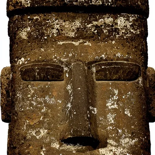 Prompt: icon design of a moai from easter island