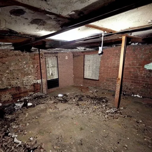 Image similar to abandoned basement, craigslist photo