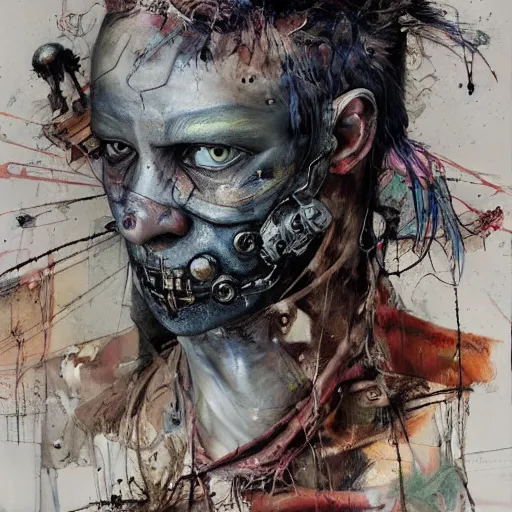 Image similar to mad max the road warrior by abandoned steelworks, grime and grunge, in the style of adrian ghenie, esao andrews, jenny saville,, surrealism, dark art by james jean, takato yamamoto