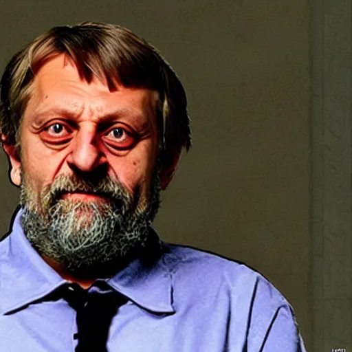 Prompt: Slavoj Žižek as a GTA charaacter