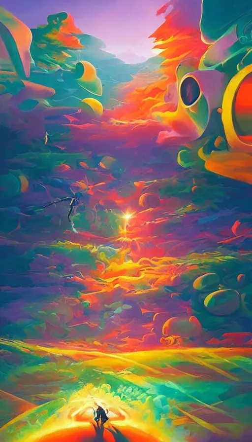 Image similar to psytrance artwork, by rhads
