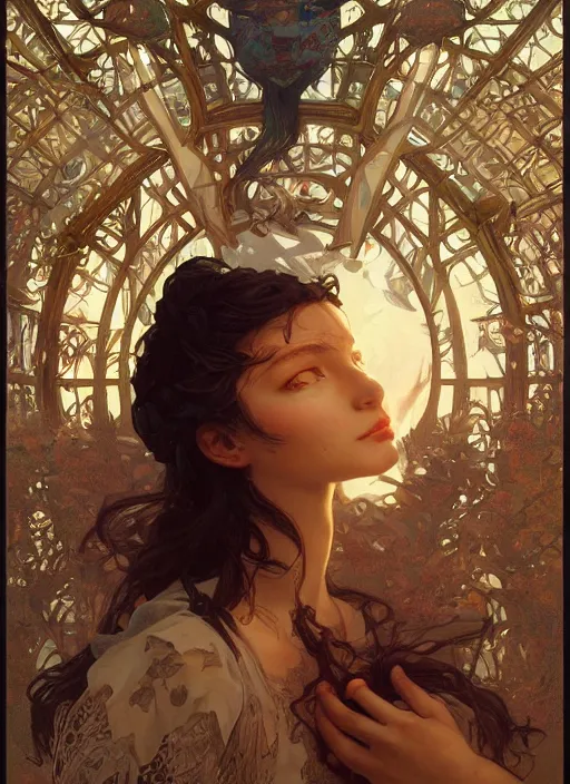 Image similar to a beautiful illustration of pom klementinoff, intricate, sharp focus, illustration, highly detailed, digital painting, concept art, matte, art by wlop and artgerm and greg rutkowski and alphonse mucha, masterpiece