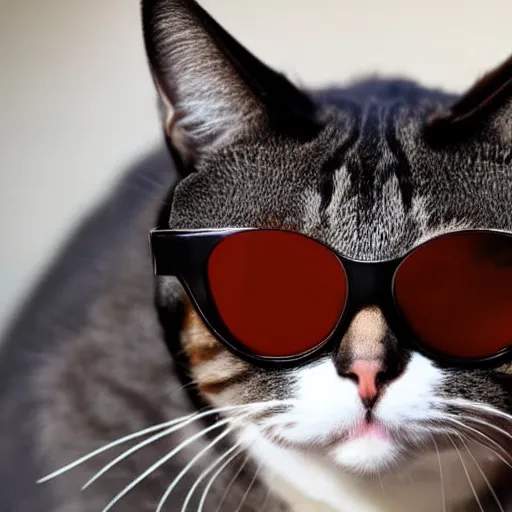 Prompt: a cat wearing sunglasses