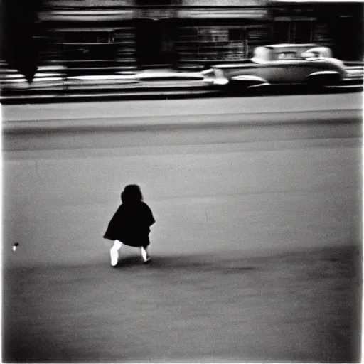 Prompt: photo by robert frank