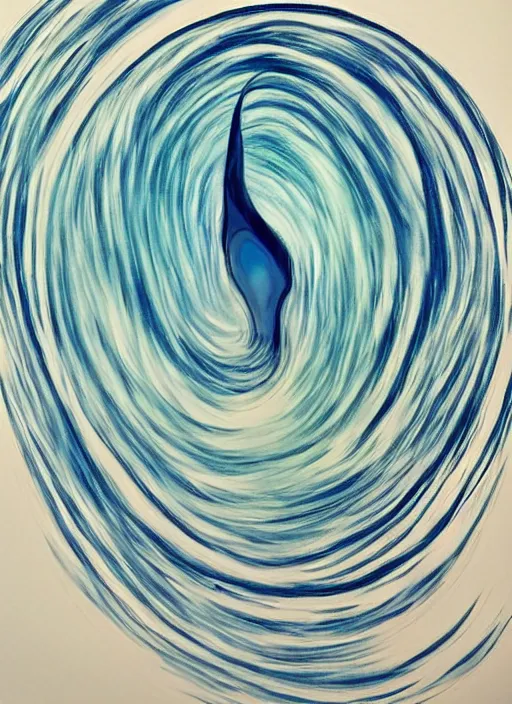 Image similar to portrait of a stunningly beautiful water drop, infinite art styles combined