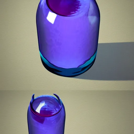 Image similar to mana potion,realistic and beautiful,artstation