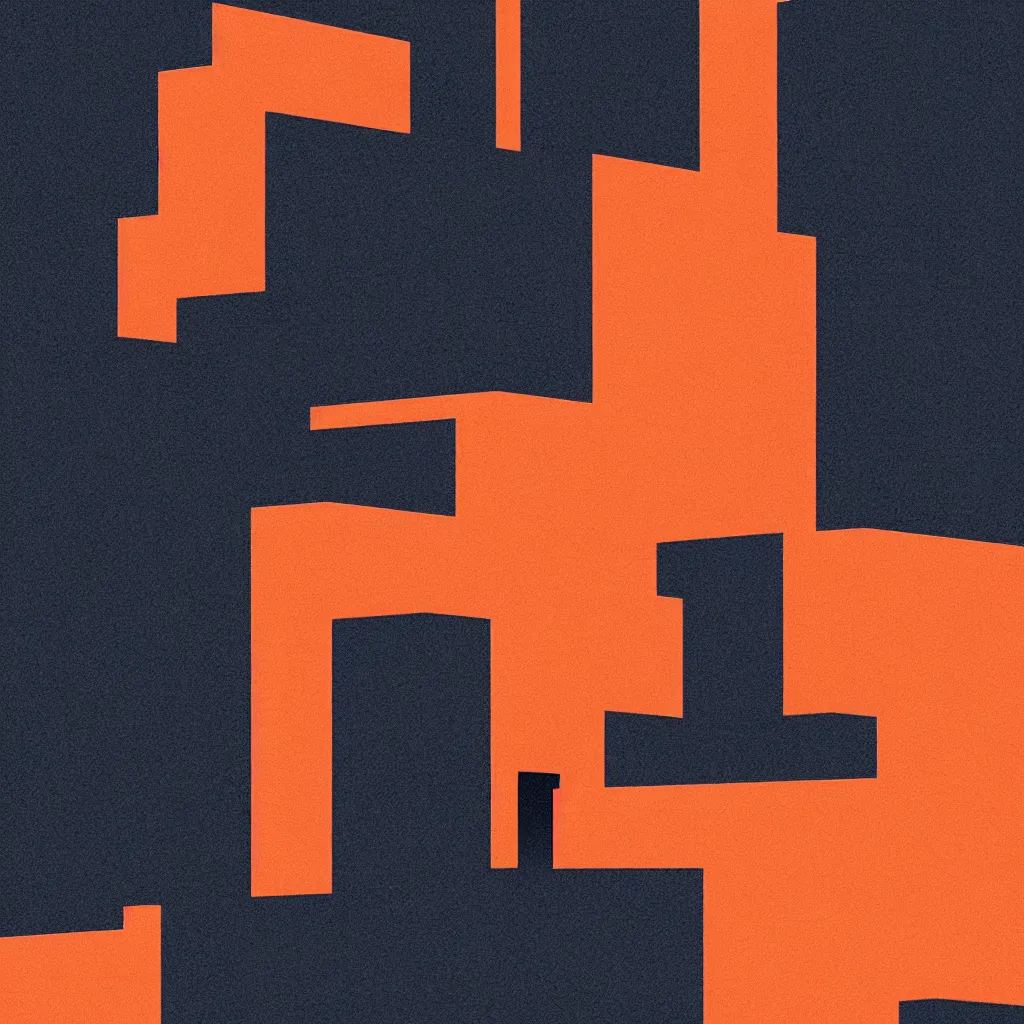 Image similar to kyoto, mads berg, karolis strautniekas, film noir, stippled light, dramatic lighting, editorial illustration, detailed, fine texture, matte print, art deco, brutalism, dark blue + dark orange, red, black, ( ( habitat 6 7 background ) )