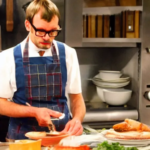 Prompt: jeffrey dahmer competing on hell's kitchen