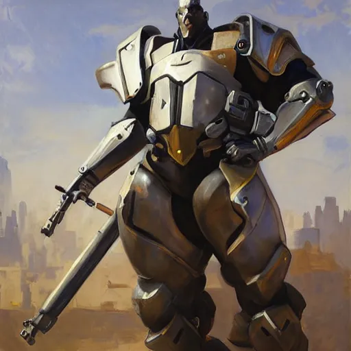 Image similar to greg manchess portrait painting of armored claude monet as overwatch character, medium shot, asymmetrical, profile picture, organic painting, sunny day, matte painting, bold shapes, hard edges, street art, trending on artstation, by huang guangjian, gil elvgren, ruan jia, randy vargas, greg rutkowski