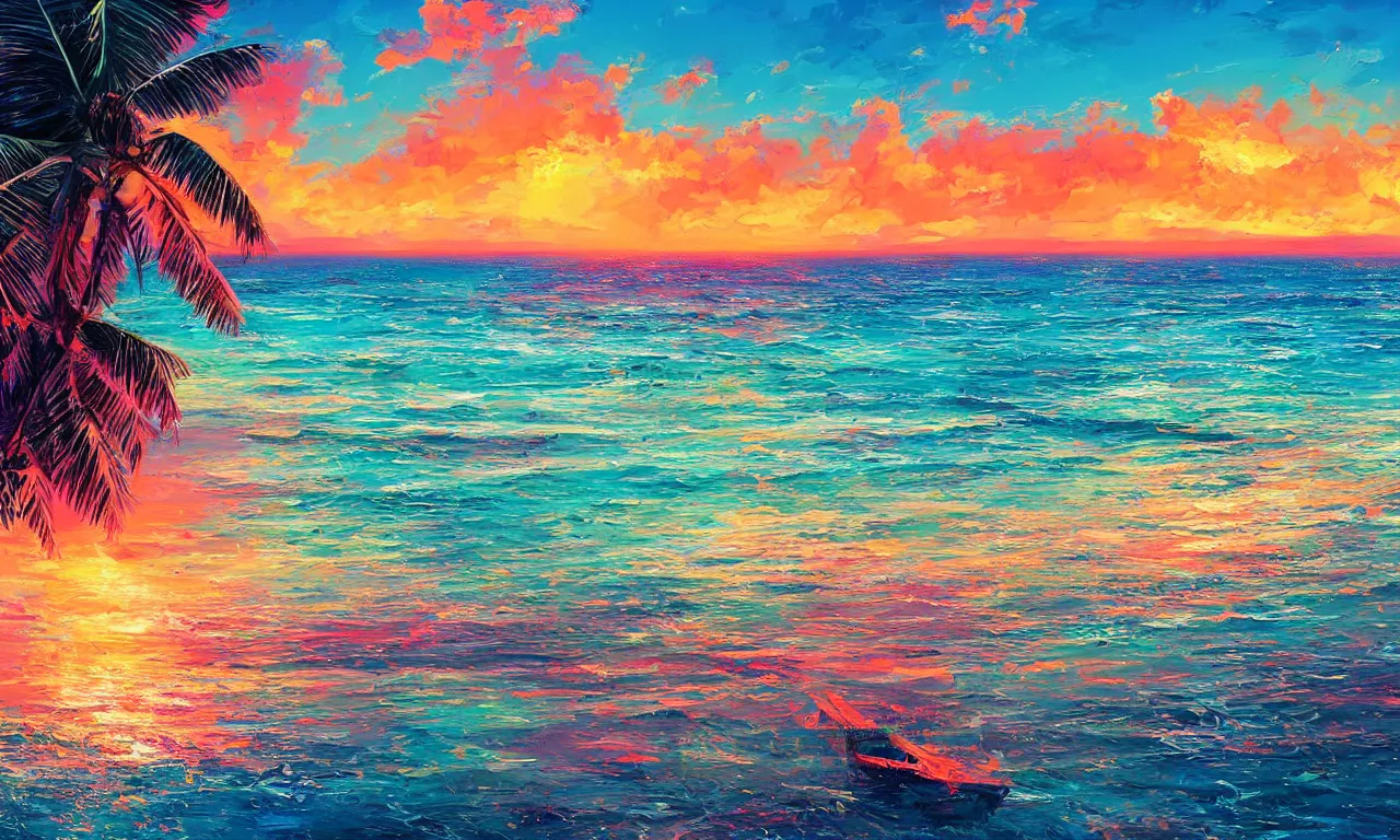 Image similar to paradise beach by alena aenami artworks in 4 k