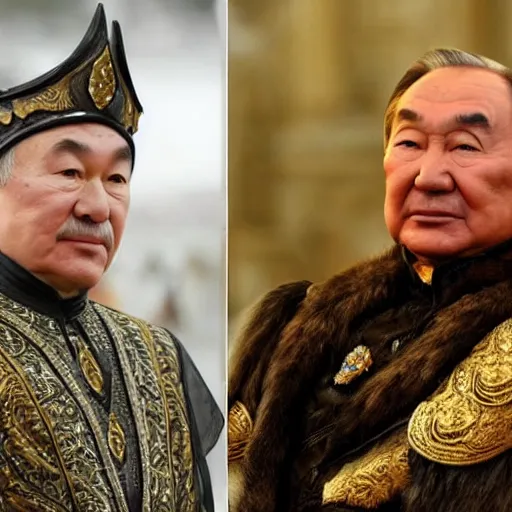 Image similar to Nursultan Nazarbayev stylized as a Game of Thrones character