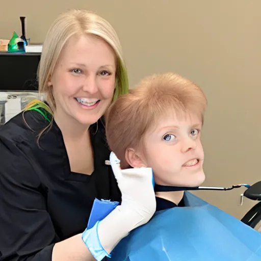 Image similar to midna at the dentist office