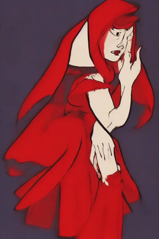 Image similar to little red ridinghood by sho murase