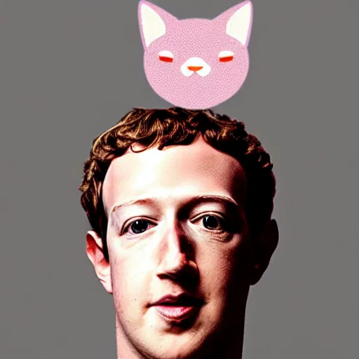 Image similar to mark zuckerberg as a neko girl