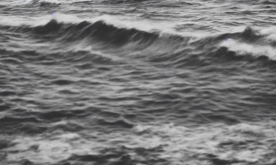 Image similar to photo of waves in the sea, film photography