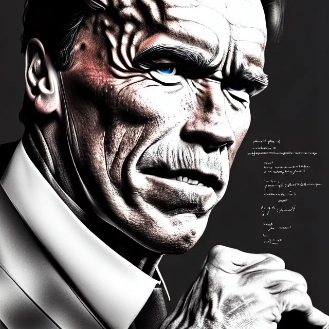 Prompt: epic professional digital art portrait of arnold schwarzenegger as Johann Bach, best on artstation, cgsociety, wlop, Behance, pixiv, cosmic, epic, stunning, gorgeous, much detail, much wow, masterpiece, UHD, 4K