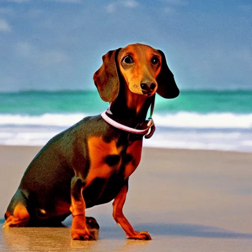 Image similar to Crustacean dachshund on the beach, National Geographic photograph