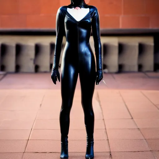 Prompt: Emma Stone as Catwoman, XF IQ4, 150MP, 50mm, F1.4, ISO 200, 1/160s, natural light