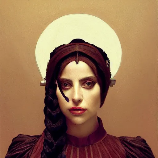 Prompt: Painting of Lady Gaga as Padme Amidala. Art by william adolphe bouguereau. During golden hour. Extremely detailed. Beautiful. 4K. Award winning.