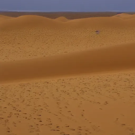 Prompt: sand dunes on an alien planet