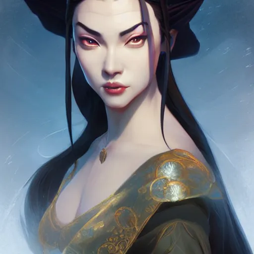 Prompt: Princess Azula from Avatar The Last Airbender, D&D, fantasy, intricate, elegant, highly detailed, digital painting, artstation, concept art, matte, sharp focus, illustration, art by Artgerm and Greg Rutkowski and Alphonse Mucha