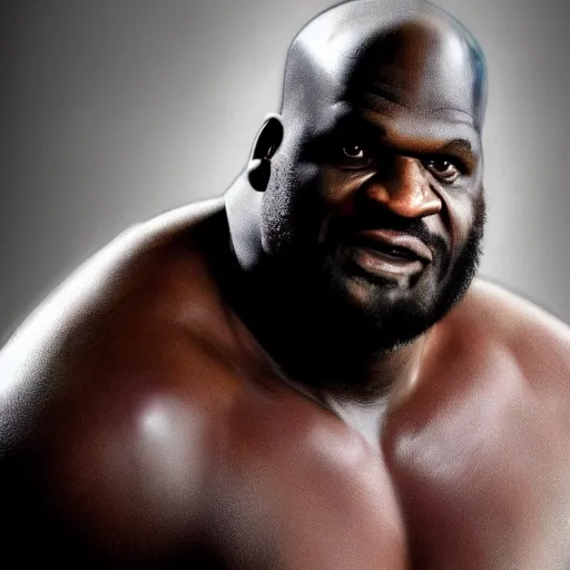 Image similar to if Shaquille O'Neal was the hulk, cinematic, epic, cool, photo realistic, 4k, high detail