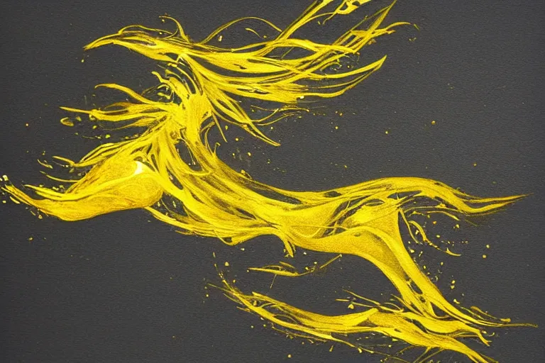 Image similar to beautiful serene runner, healing through motion, life, uplifting, minimalistic golden and ink airbrush painting on white background