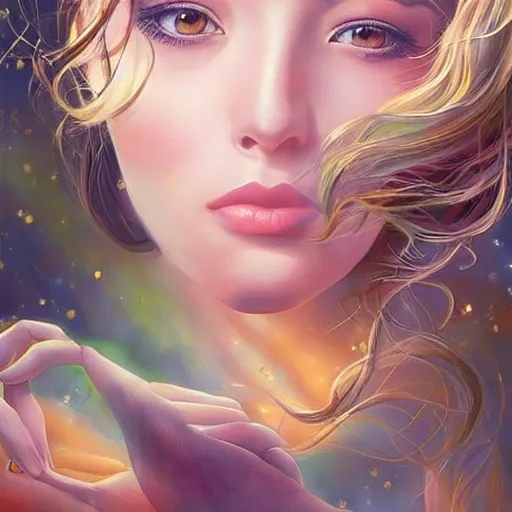 Image similar to you may say i'm a dreamer, but i'm not the only one. i hope someday you'll join us. and the world will live as one, artwork by artgerm, rendered in pov - ray, style by salvador dali