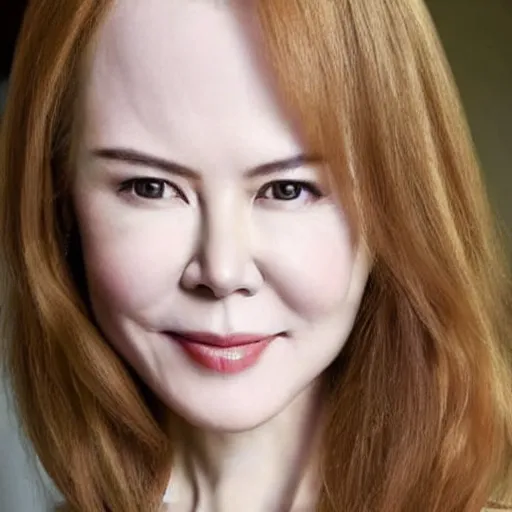 Prompt: face of Chinese Nicole Kidman