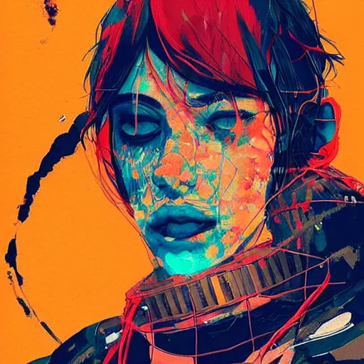 Image similar to a portrait of a basketball player in a scenic environment by conrad roset, hyperdetailed, cyberpunk, cool, cybernetically enhanced, trending on artstation