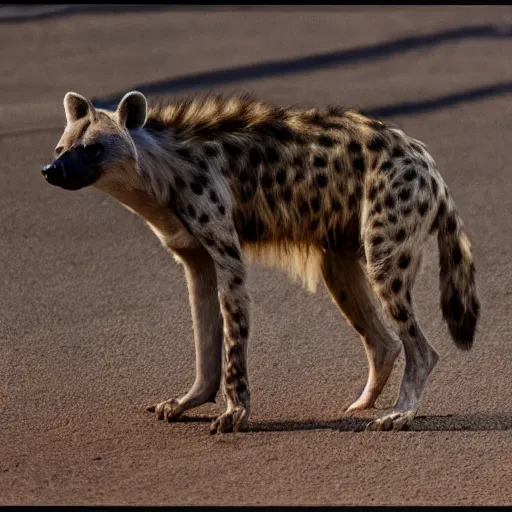 Image similar to An anthropomorphic hyena