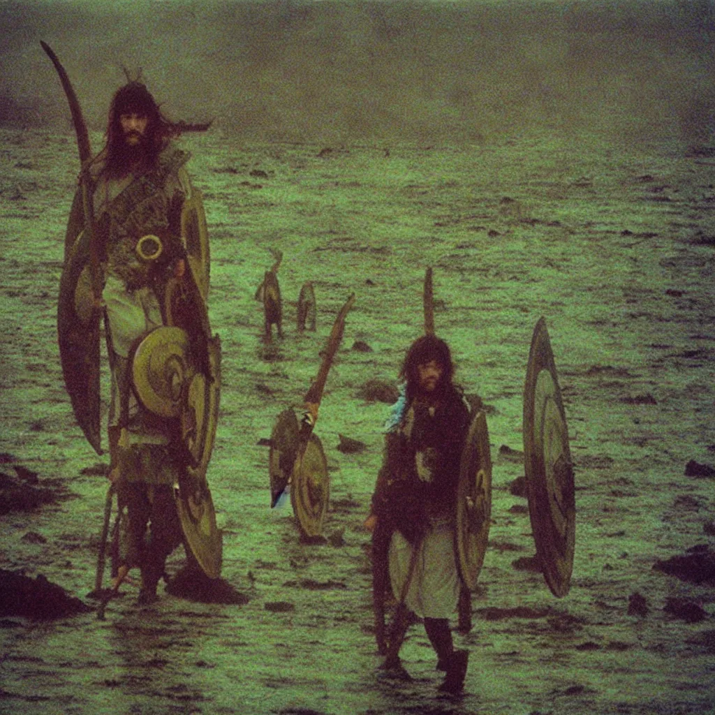 Image similar to Beautiful colored-photo cameraphone 2005 soft liminal Photograph of Vikings