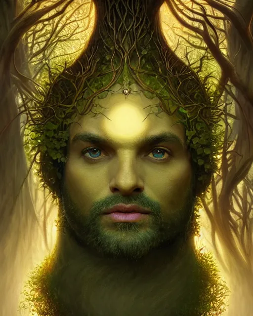 Prompt: symmetry portrait of moss king of ent of fangorn forest, glam, fae, fireflies, forest background, intricate, elegant, highly detailed, digital painting, artstation, concept art, smooth, sharp focus, illustration, art by artgerm and greg rutkowski and fra angelico and alphons mucha