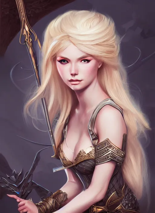 Image similar to blonde combat fairy venizian era, dark fantasy, extremely detailed, sharp focus, portrait, smooth, digital illustration, by rossdraws, frank franzzeta