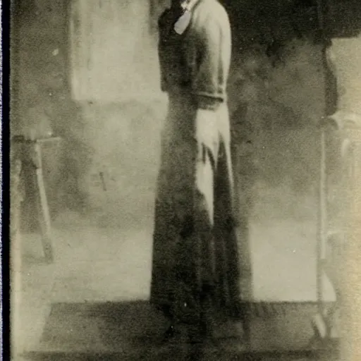 Image similar to spoooky alternate dimension, spooky photo, vintage photo, 1 9 2 0 s photo