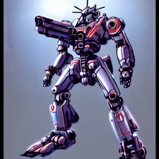 Prompt: mech by mamoru nagano, fivestarstory style,