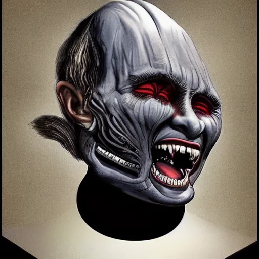 Image similar to H.R.Giger Putin Abomination