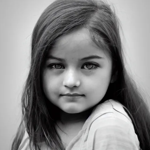 Image similar to grayscale photo of a girl