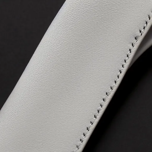 Prompt: close up on white leather
