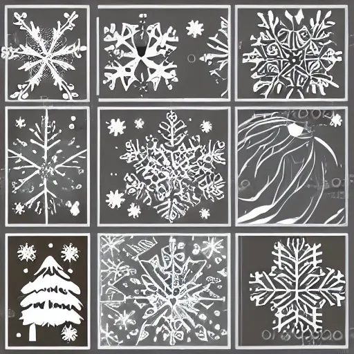 Image similar to winter - themed vector art panel for cnc plasma, laser, stencil, unique winter design