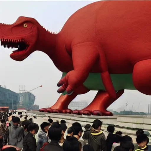 Image similar to communist dinosaur, china