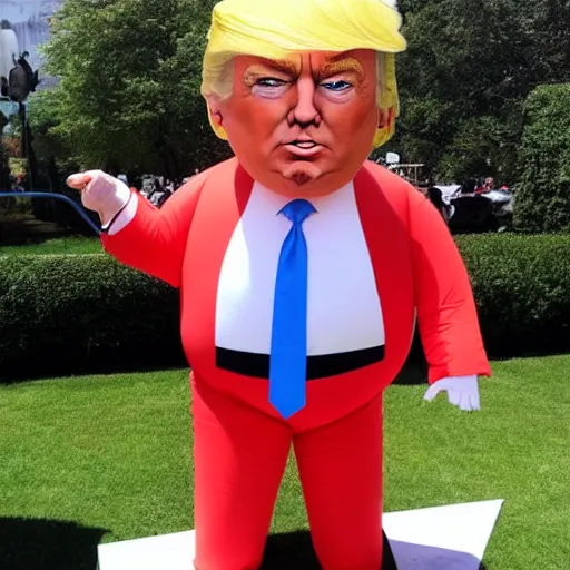 Image similar to donald trump as an inflatable doll!