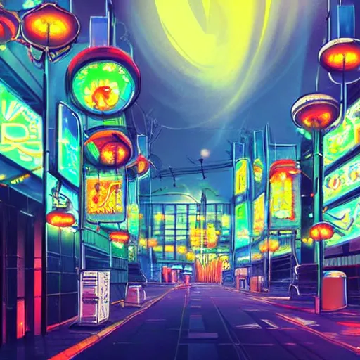 Prompt: gorgeous and ethereal neon tokyo city pixiv scenery artwork