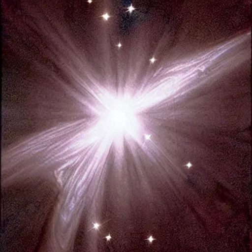 Image similar to Stunning picture by the Hubble Telescope of a star that is completely black. A pitch black star. NASA