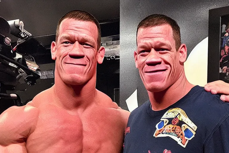 Prompt: john cena in my 6 0 0 lb life