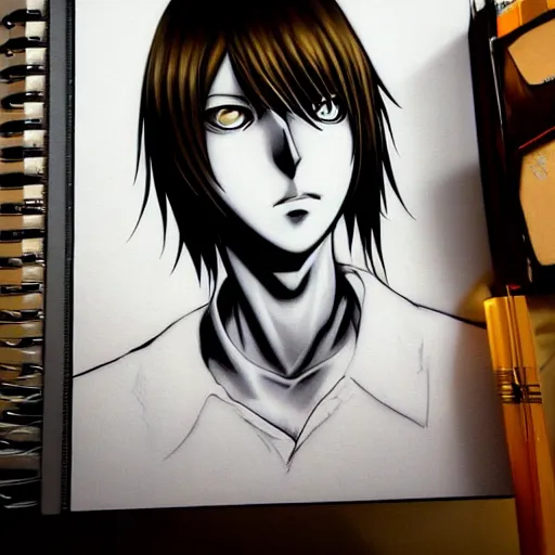 death note kira drawings