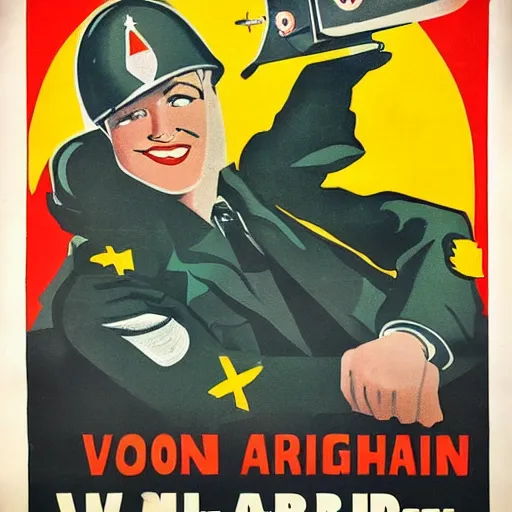 Prompt: a World War II propaganda poster for arch Linux