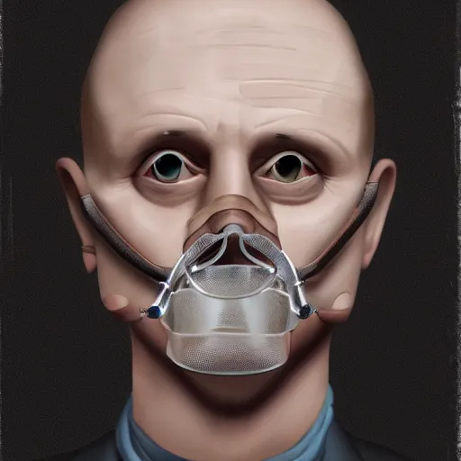 Prompt: hannibal lector, in the style of 3 d disney, symmetry, smooth, sharp focus, semi - realism, intricate detail.