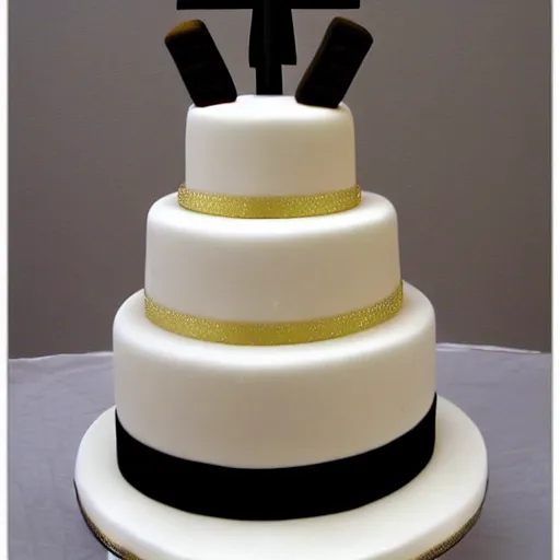Prompt: jesus wedding cake